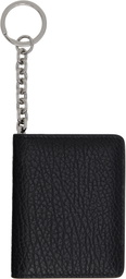 Maison Margiela Black Four Stitches Keyring Card Holder
