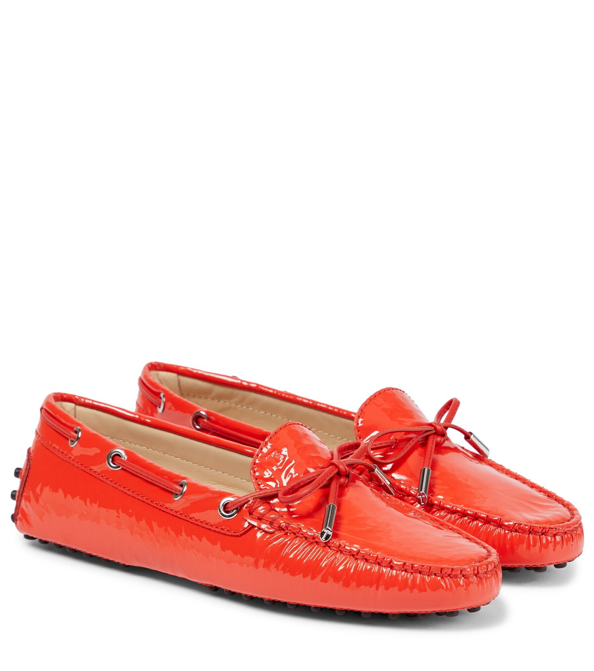 tod's patent leather loafers