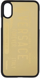 Versace Gold License Plate iPhone X/Xs Case