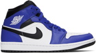 Nike Jordan Blue & Black Air Jordan 1 Mid Sneakers