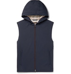 Loro Piana - Rain System Shell Hooded Gilet - Blue