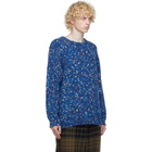 tss Blue Wool Marled Sweater