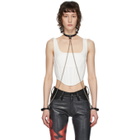 Fleet Ilya Black and Silver Slim Chain Collar and Cuffs Necklace