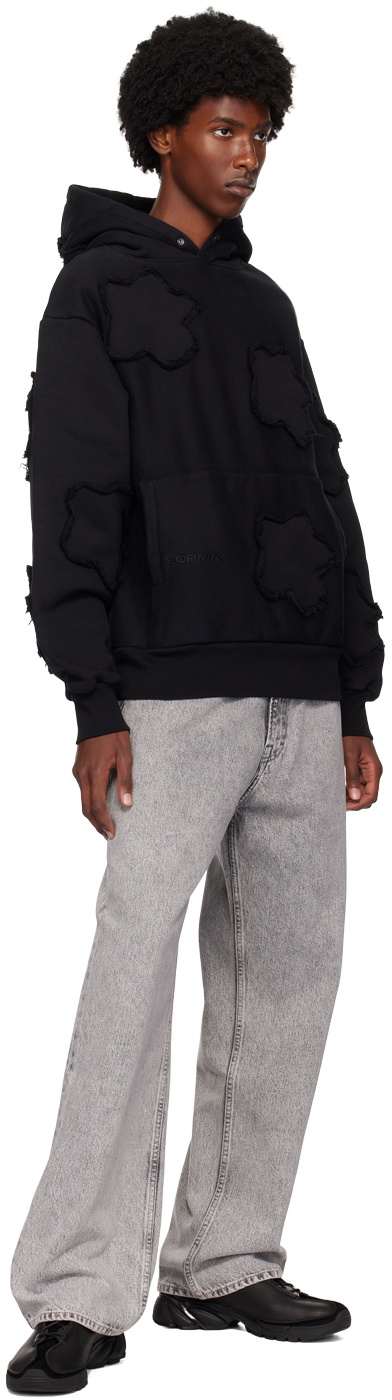 FORMA Black Embroidered Hoodie