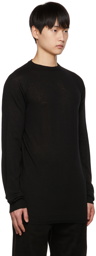 Rick Owens Black Wool Sweater