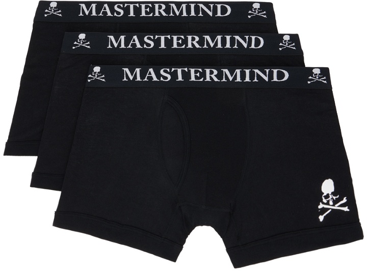Photo: mastermind WORLD Three-Pack Black Boxers