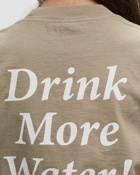 Sporty & Rich Drink More Water T Shirt Brown - Mens - Shortsleeves