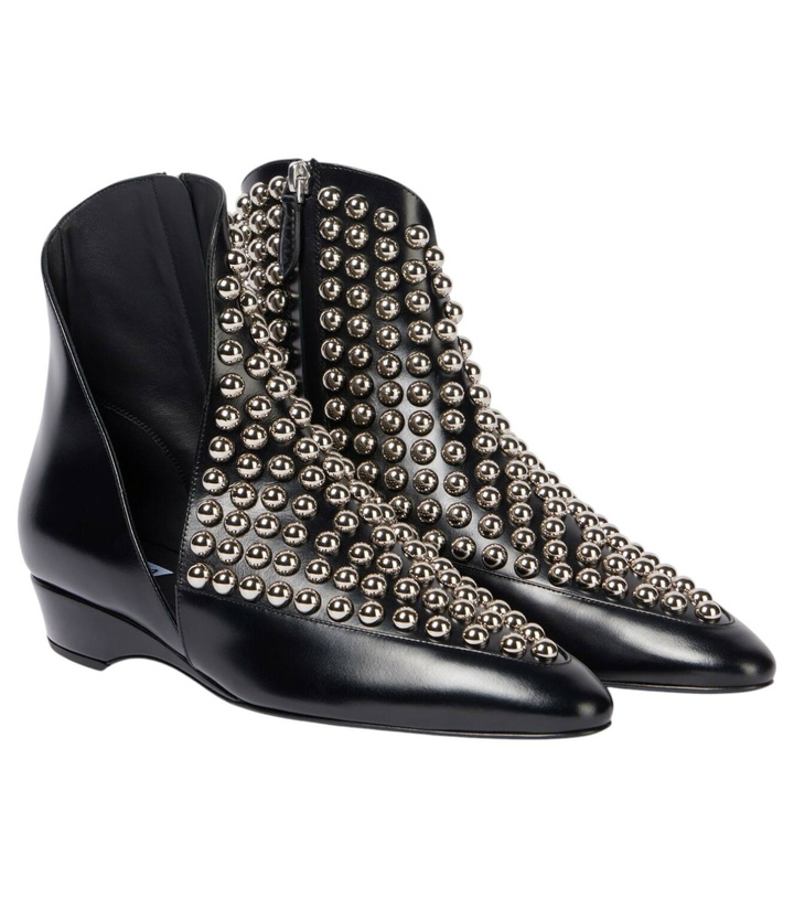 Photo: Alaïa Studded leather ankle boots