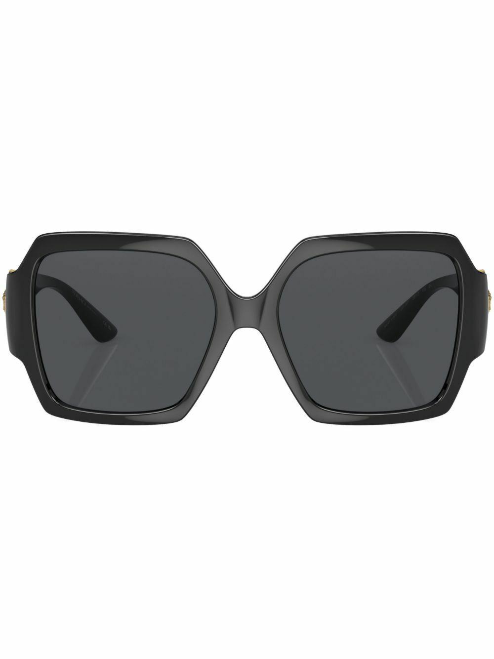 Versace Eyewear Black Square Frame Sunglasses Versace