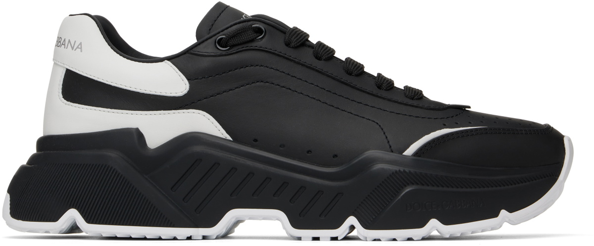 Dolce & Gabbana Black White Daymaster Low Top Sneakers Shoes main image 1