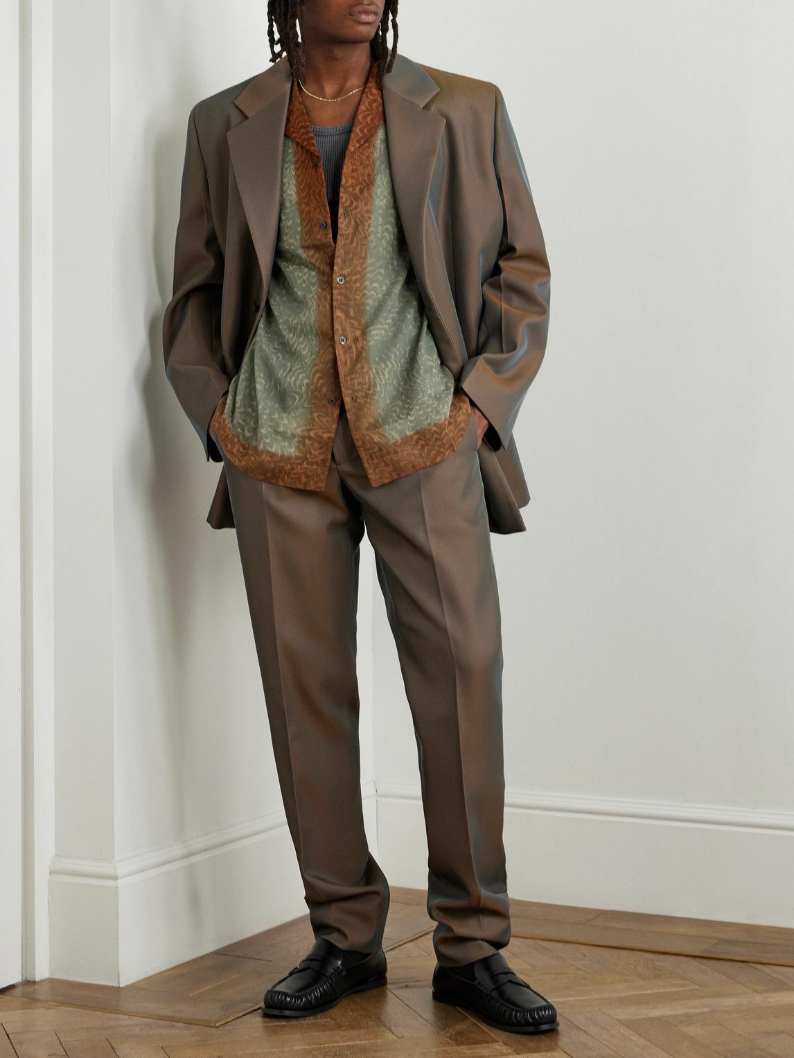 Jil Sander - Straight-Leg Virgin Wool-Blend Twill Trousers - Neutrals