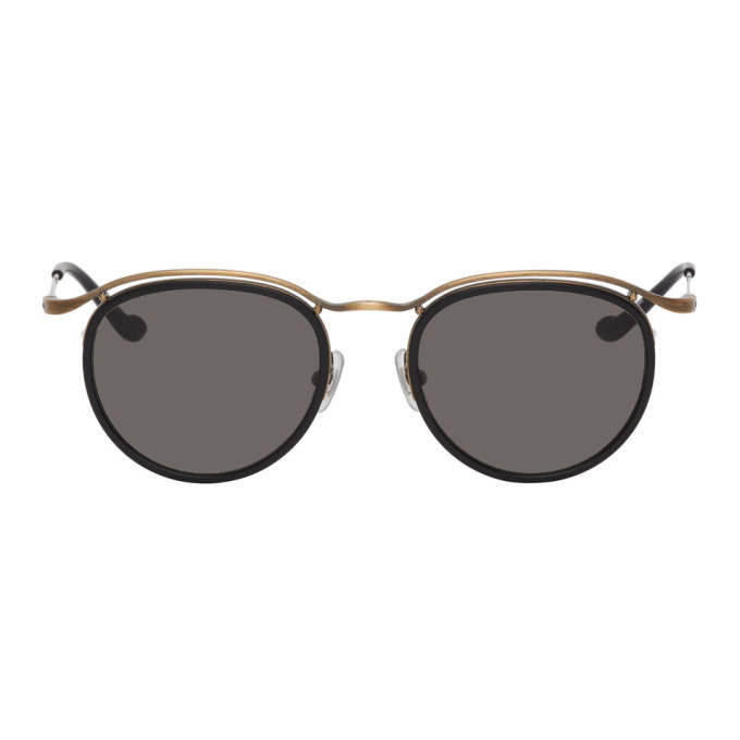 Photo: Matsuda Black and Gold M3093 Sunglasses