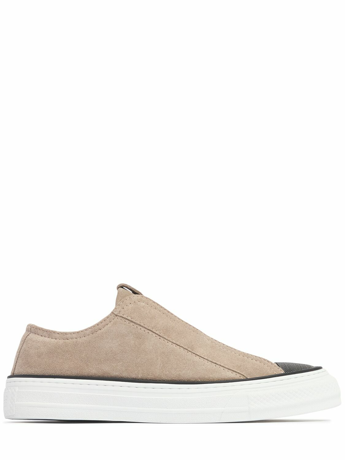 Brunello Cucinelli Low-top Wool Flannel Sneakers With