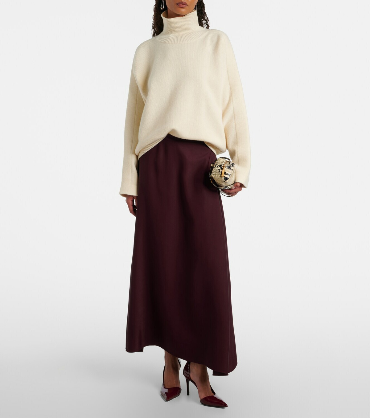 Fforme Carina satin maxi skirt
