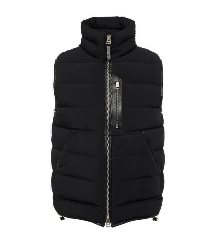 Photo: Tom Ford Leather-trimmed down vest
