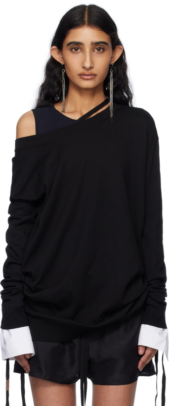 Photo: Ann Demeulemeester Black Helle High-Comfort Sweater