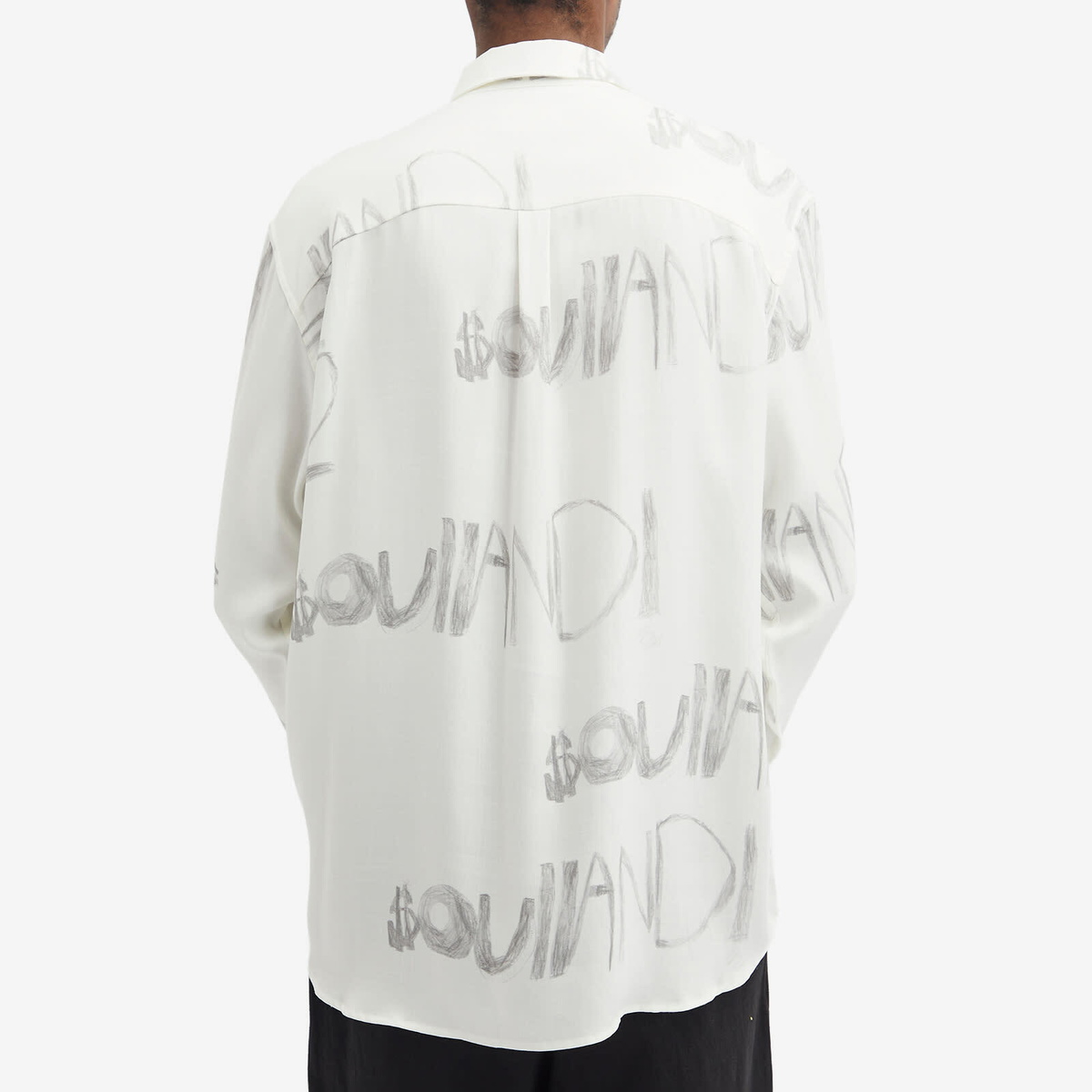 Soulland Men's Damon Shirt in White Aop