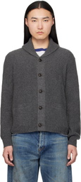 RRL Gray Shawl Cardigan