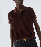 Tom Ford Velour polo shirt