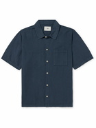 Folk - Gabe Linen and Cotton-Blend Shirt - Blue