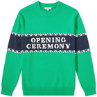 Opening Ceremony Logo Stripe Crew Knit