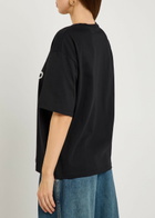 Balmain Logo-print Cotton T-shirt Black And White