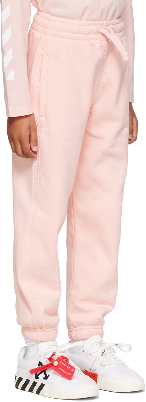 Off-White Kids Pink Bookish Diag Lounge Pants