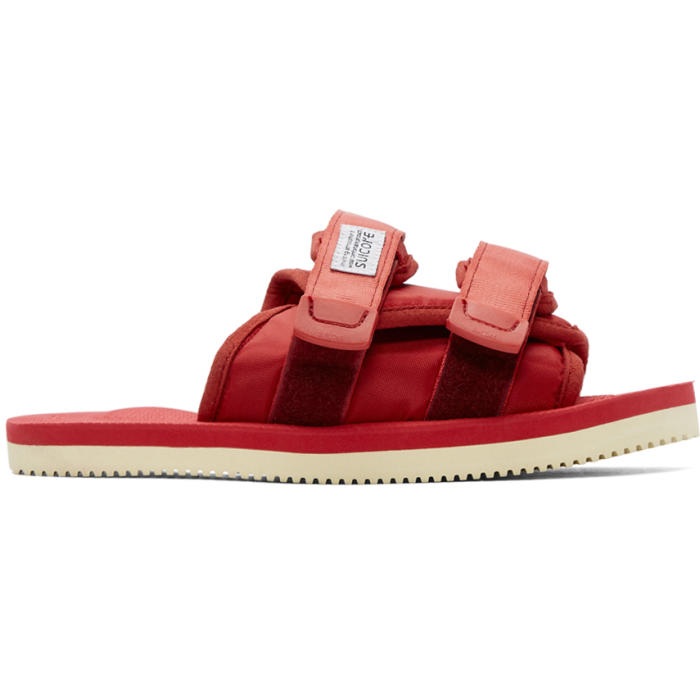 Suicoke SSENSE Exclusive Red Moto Cab Sandals Suicoke