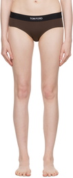 TOM FORD Brown Modal Signature Boy Shorts