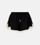 Zimmermann Roselight cotton and silk shorts