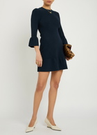 Veronica Beard Portia Knit Mini Dress Navy