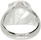 SWEETLIMEJUICE SSENSE Exclusive Silver Half Stone Ring