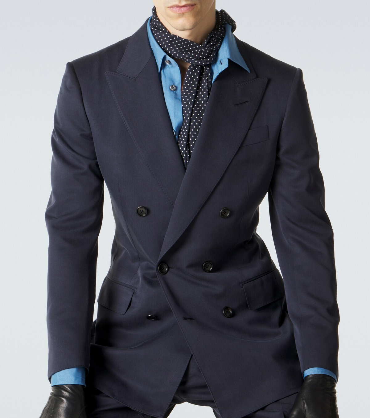 Tom Ford Double-breasted silk blazer