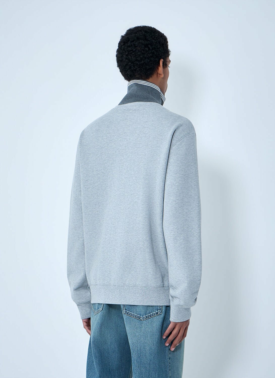 Miu Miu Logo Motif Zip-Up Sweatershirt