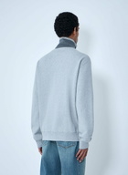 Miu Miu Logo Motif Zip-Up Sweatershirt
