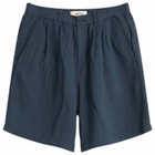 Kestin Men's Mhor Textured Shorts in Washed Navy