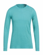120% Lino Mens T-shirt Turquoise