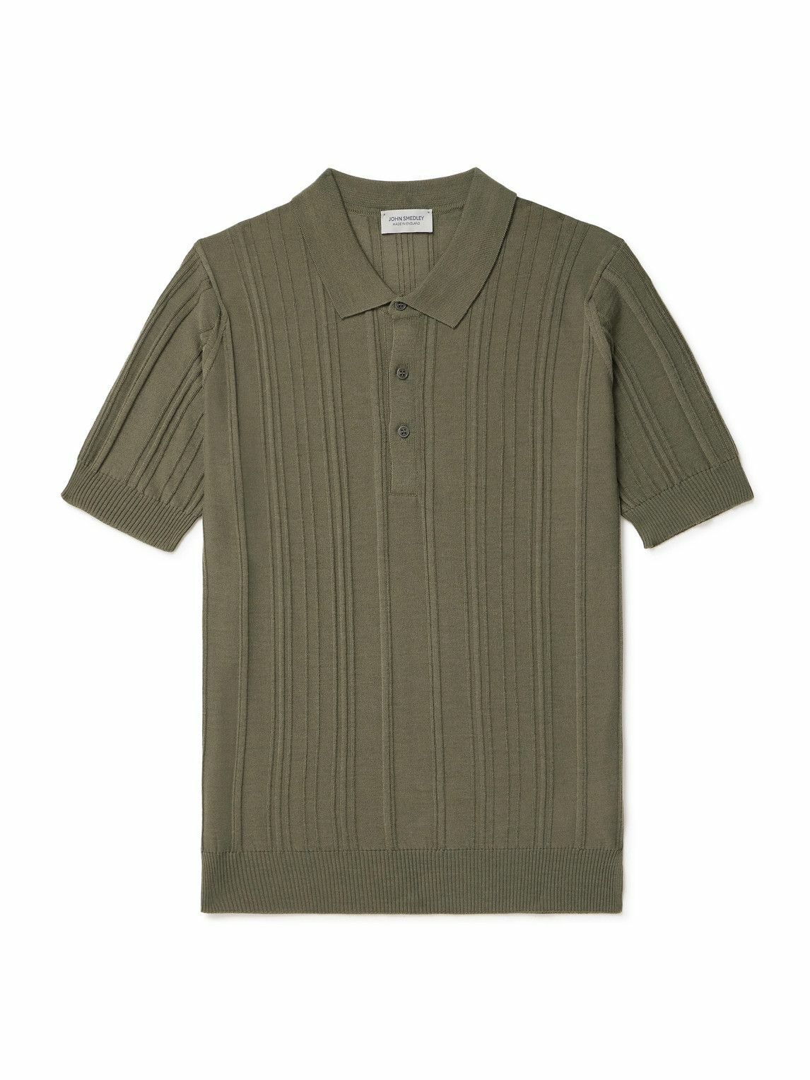 John Smedley for Todd Snyder Men's Adrian Polo, Palm Sea