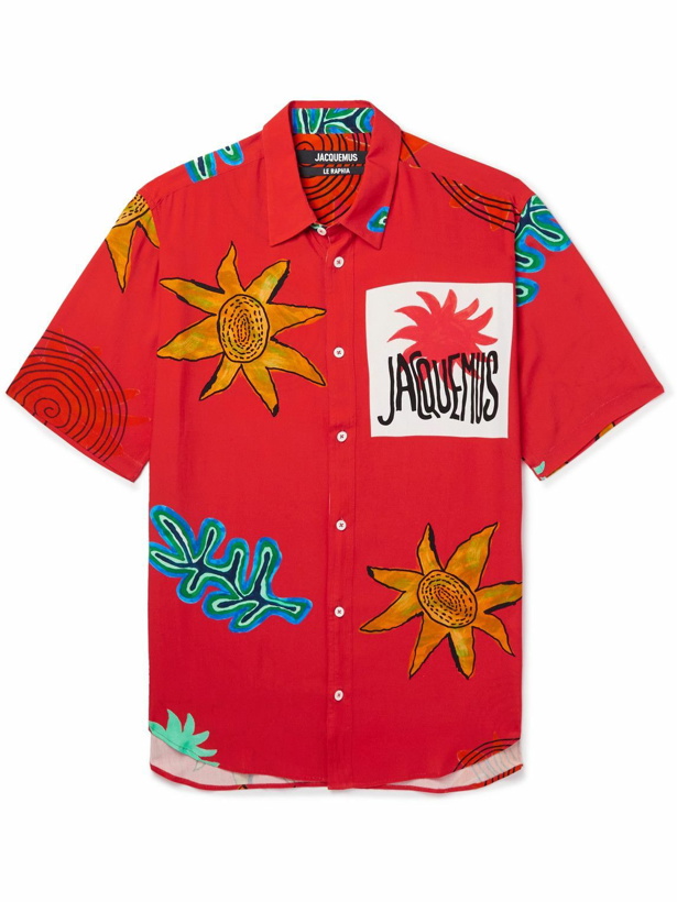 Photo: Jacquemus - Melo Printed Poplin Shirt - Red