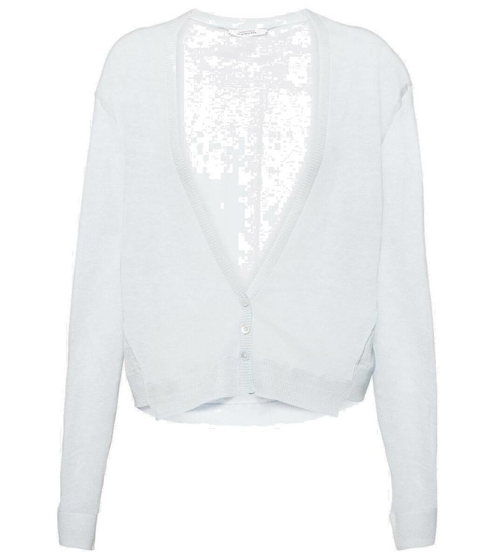 Photo: Dorothee Schumacher V-neck linen-blend cardigan