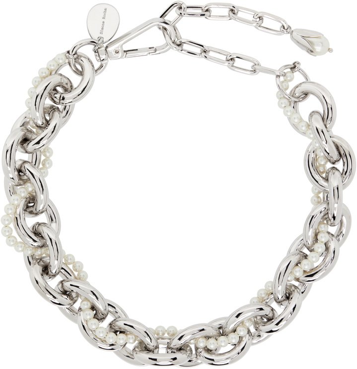 Photo: Simone Rocha Pearl & Chain Choker Necklace
