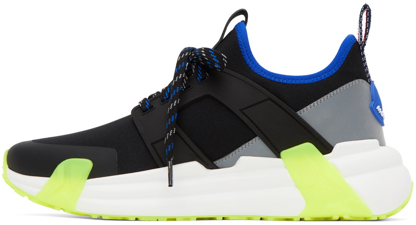 Moncler Black & Blue Lunarove Low Top Sneakers