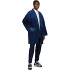 Blue Blue Japan Navy and Blue Patchwork Sashiko Haori Jacket