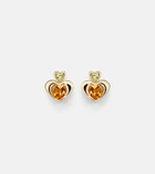 Roxanne First 14kt gold single earring with citrine and peridot