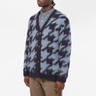 A Kind of Guise Men's Polar Knit Cardigan in Glacier Houndstooth