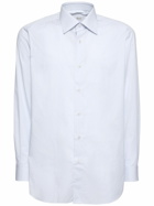 BRIONI - Textured Stripe Cotton Shirt