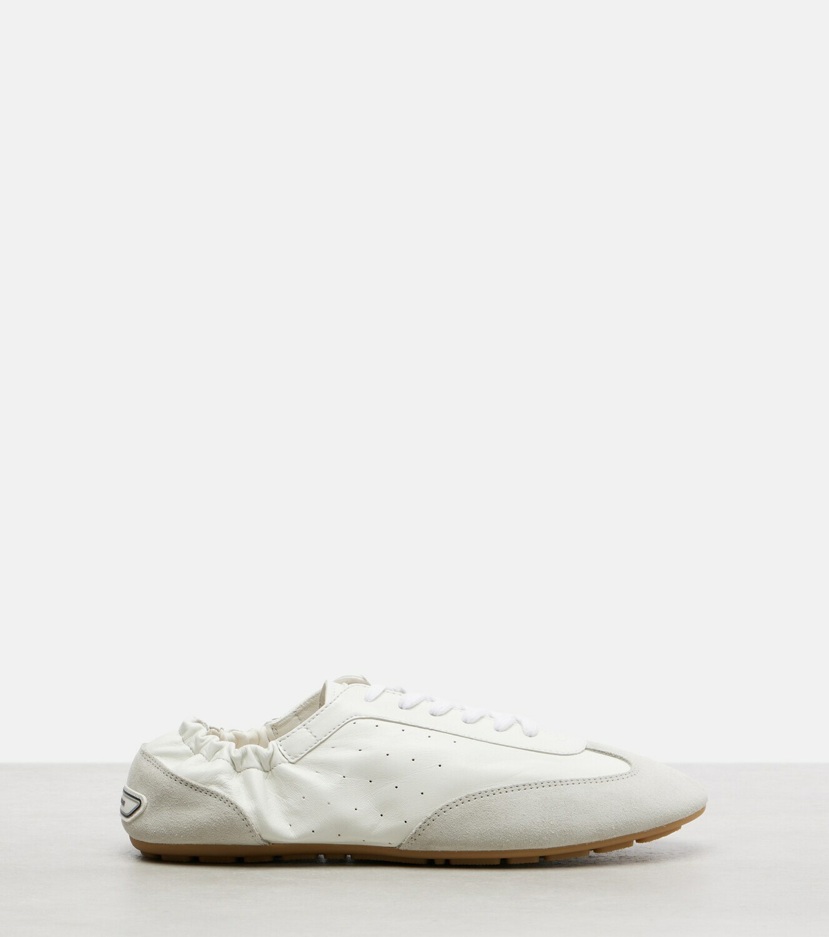 Saint Laurent Lewis leather and suede sneakers
