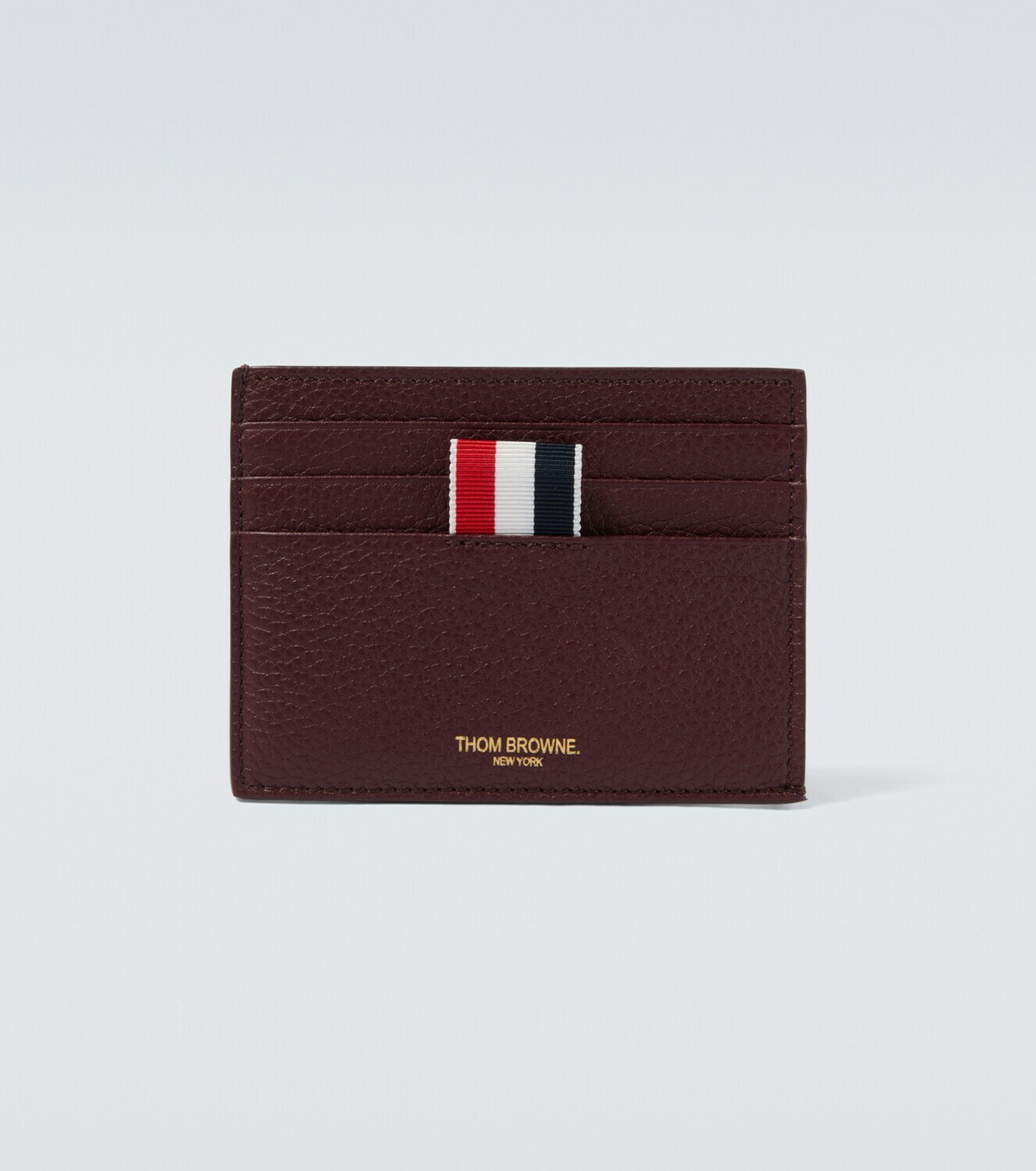 Thom Browne RWB Stripe leather cardholder