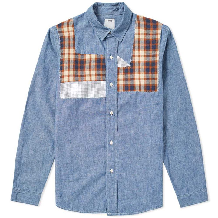 Photo: Visvim Grainger Patchwork Shirt Blue