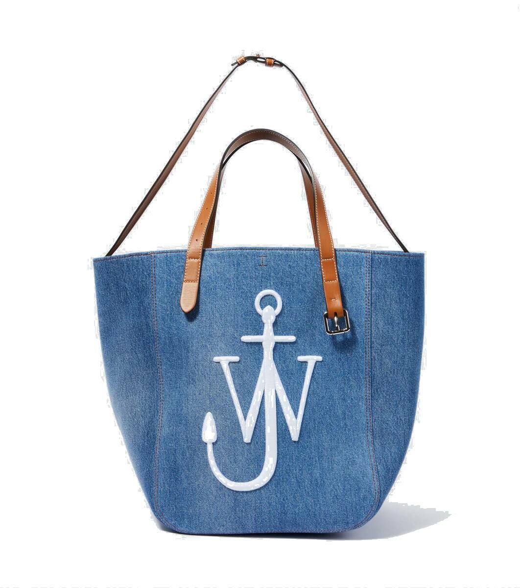 JW Anderson Belt embroidered denim tote bag JW Anderson